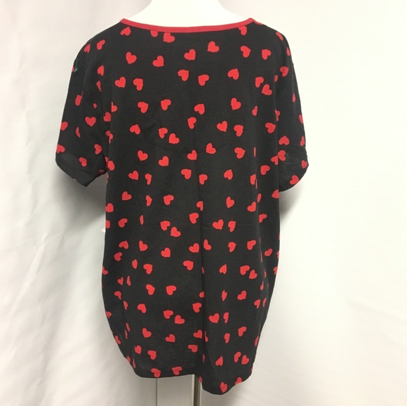 Simplybasic Sleepwear Top Heart Prints XL (16-18) - Picture 5 of 6